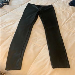 Faux leather pant